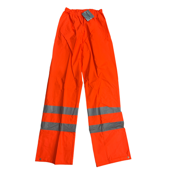 ELKA Hi Vis Waterproof Over Trousers Orange Unisex New Size Small WPORG02N