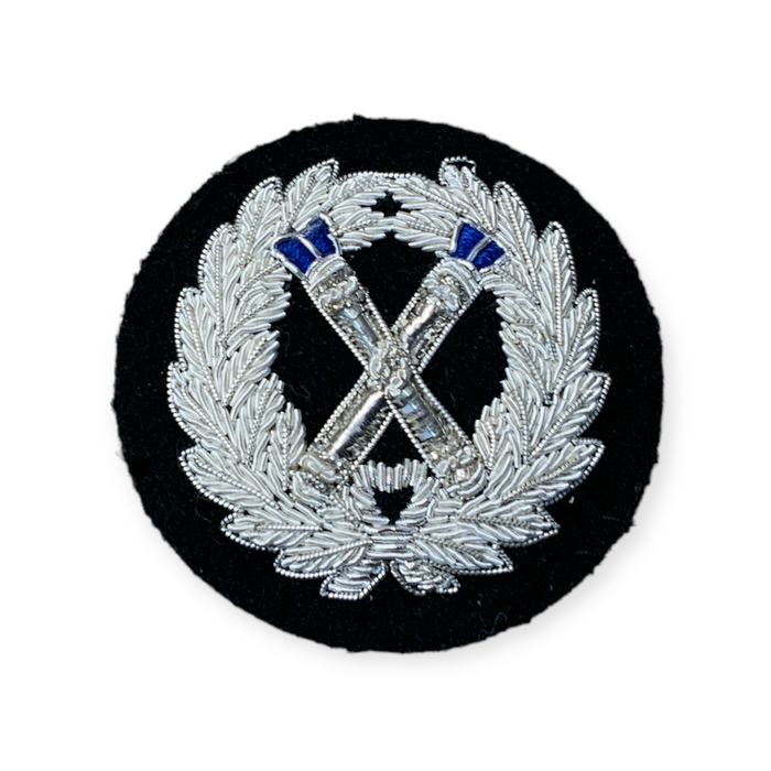 Silver Wire Sew On Police Commander Service Rank Type 1