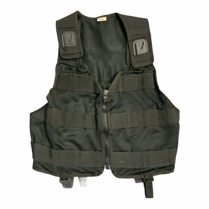 Protec Black Molle Tactical Vest Airsoft Combat Security 3SA