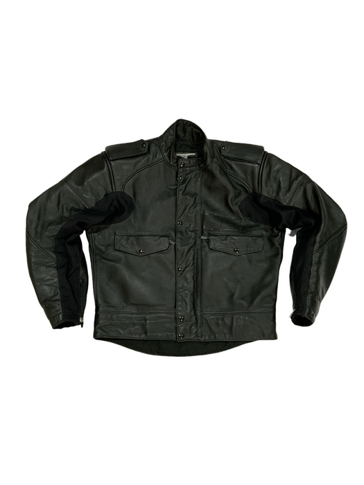 BKS Leather Motorbike Jacket Black From Two Piece Chest 48” BKSJKT04B
