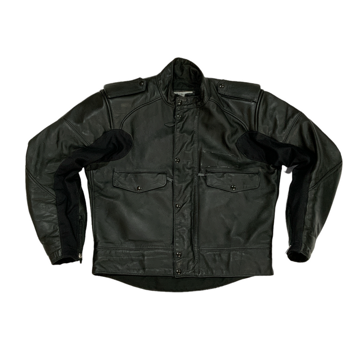 BKS Leather Motorbike Jacket Black From Two Piece Chest 48” BKSJKT04B
