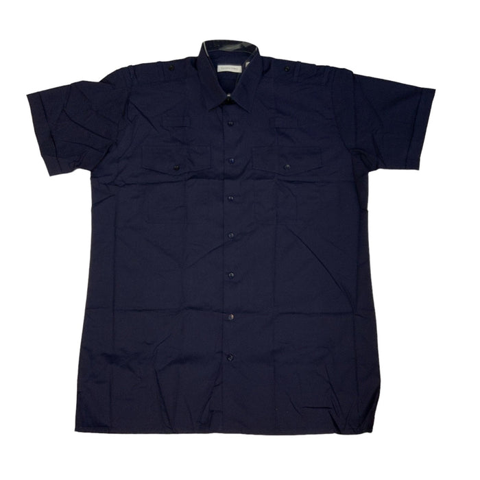 Double Two Short Sleeve Male Dark Navy Shirt Uniform Security Prison MSB09