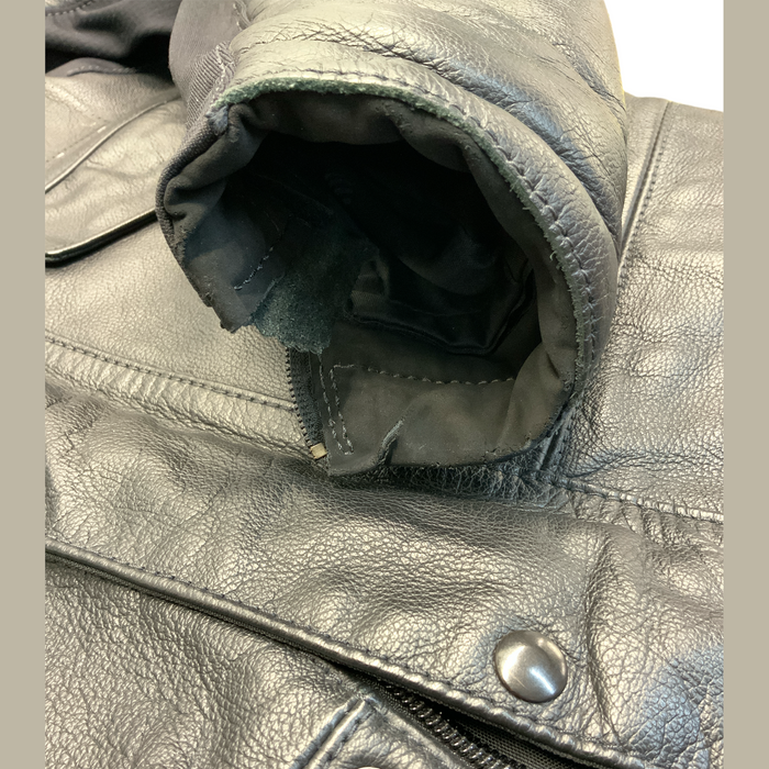 BKS Leather Motorbike Jacket Black From Two Piece Chest 48” BKSJKT04B