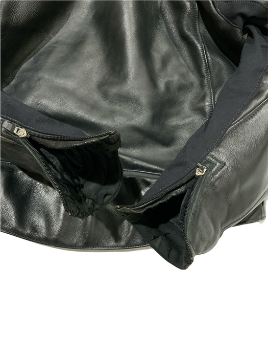 BKS Leather Motorbike Jacket Black From Two Piece Chest 50" BKSJKT01 GRADE B