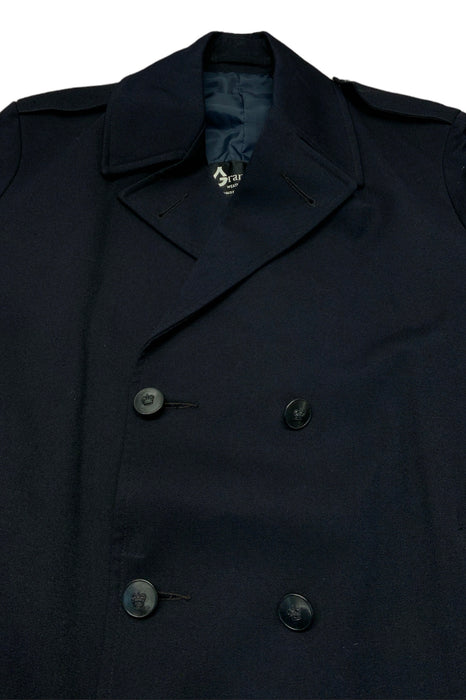 Male Vintage Grantham Police Trench Coat Midnight Blue Grade A TCGM01A