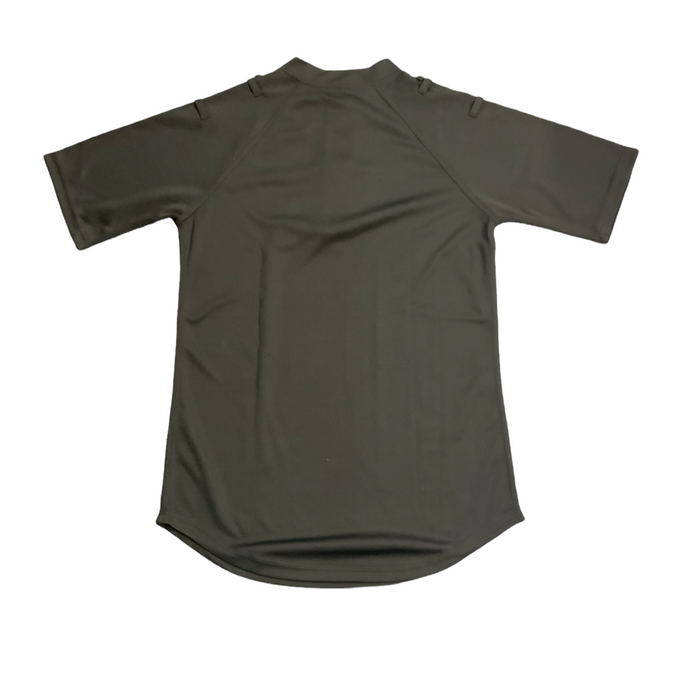 New Male Black Breathable Short Sleeve Wicking Shirt With Epaulette Loops WKS13N