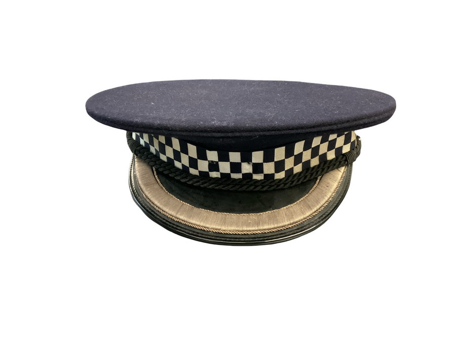 Navy Blue Chief Superintendent Silver Banded Flat Peaked Cap Collectors Grade B