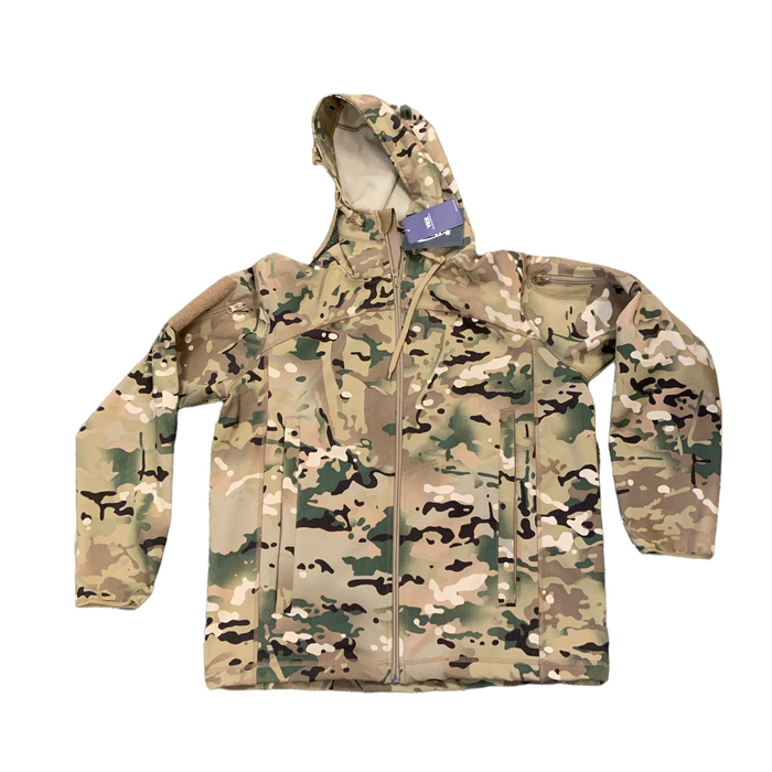 New Camouflage Softshell Jacket Security Camping Medium - OAJ93