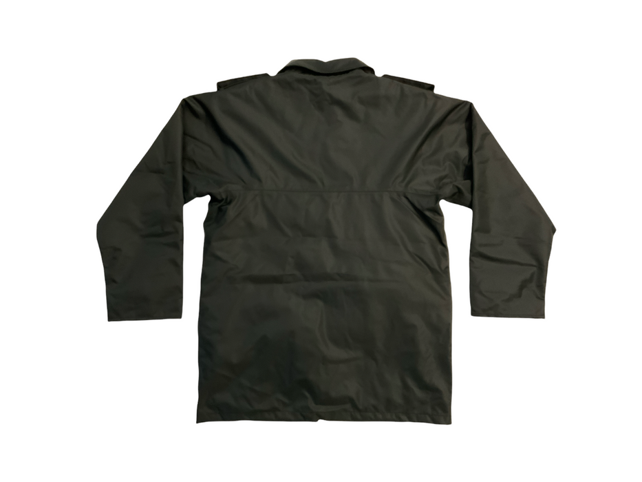 New Polyester 3/4 Length Black Lightweight Waterproof Rain Coat OJ93N
