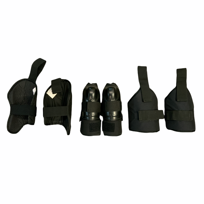 CPE/MLA Riot Gear Set Upper Arm Guards, Elbow Protectors & Thigh Guards S08