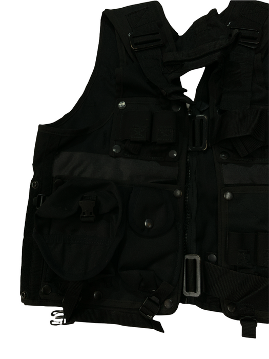 Arktis Black Tac Vest SAS Combat Security Paint-balling 44”-50” Chest OBTV28