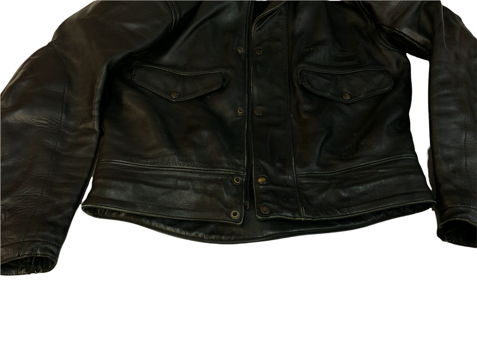 BKS Leather Motorbike Jacket Black From Two Piece BKSJKT05B GRADE B