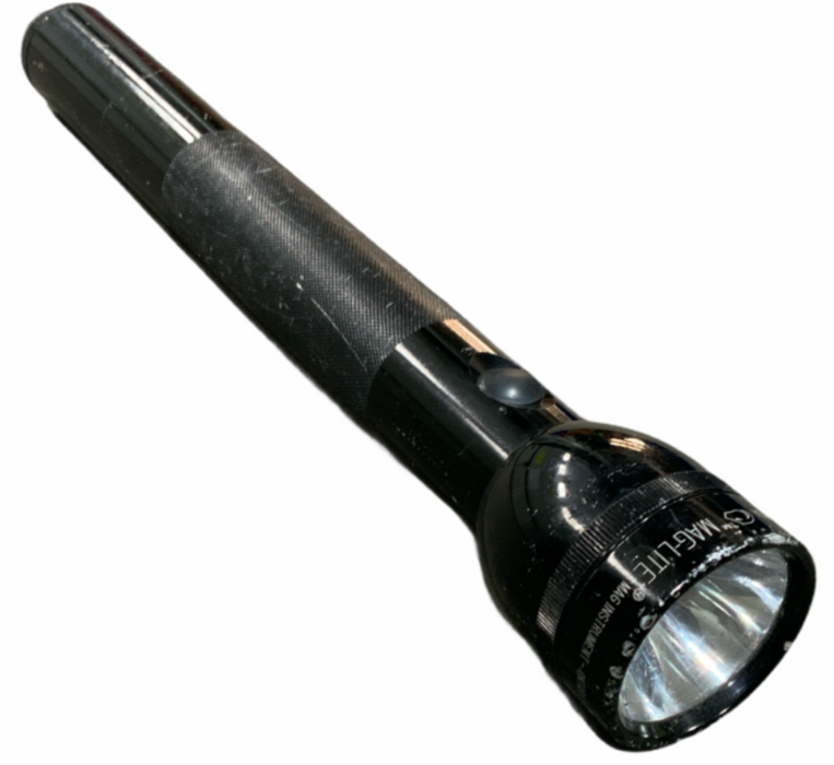 Black MagLite D Cell Torch, 4-Cell D - 4 D Cell Flashlight / Torch