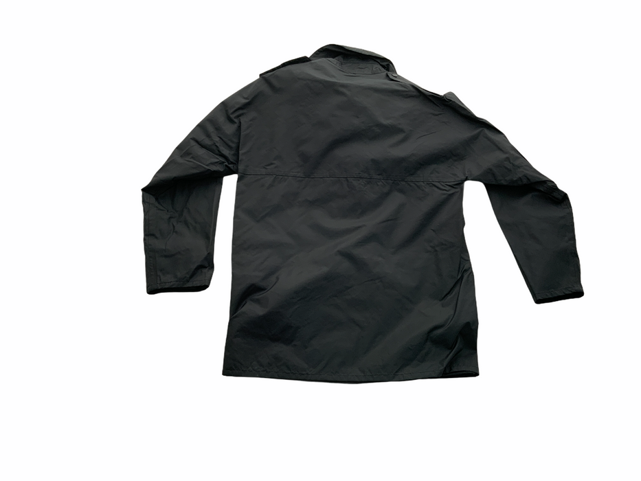 Black Waterproof 3/4 Length Rain Coat Security Dog Handler S/R OJ43