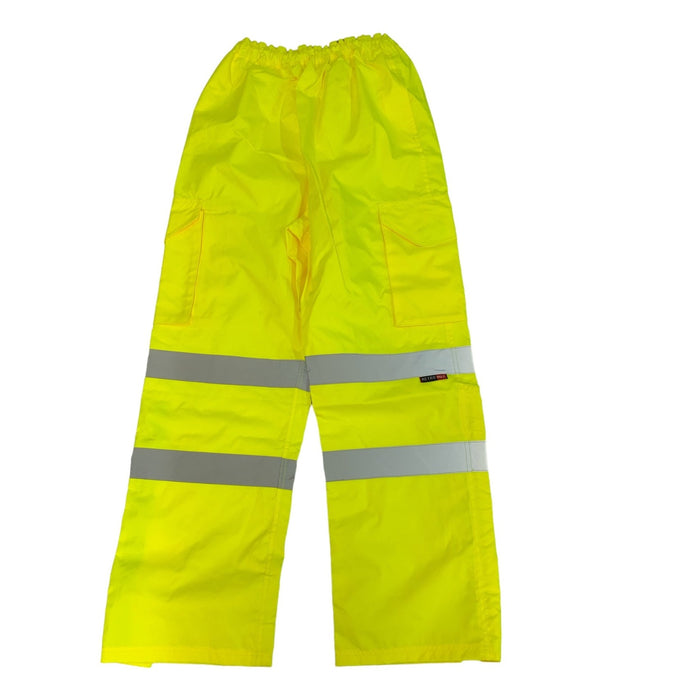 Leo Workwear Waterproof Overtrousers Hi Vis Foul Weather HVWP08N