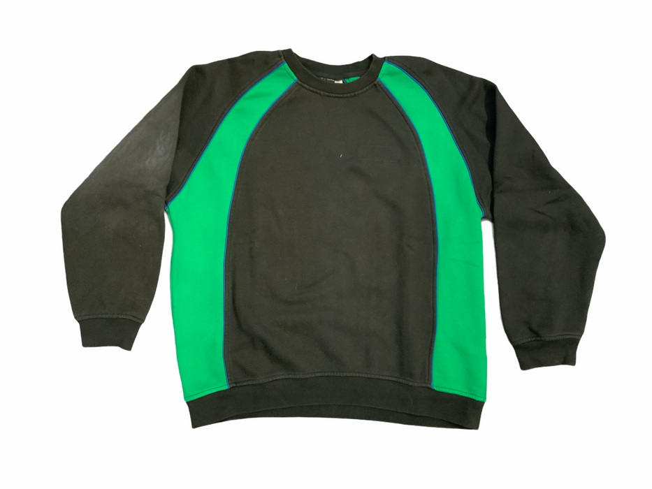 Black & Green Sweatshirt Pullover Jumper Grade B