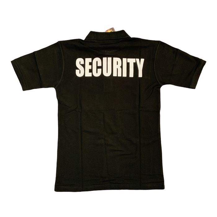 New Viper Male Black Security Printed Polo Shirt