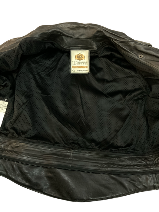 BKS Leather Motorbike Jacket Black From Two Piece BKSJKT05B GRADE B