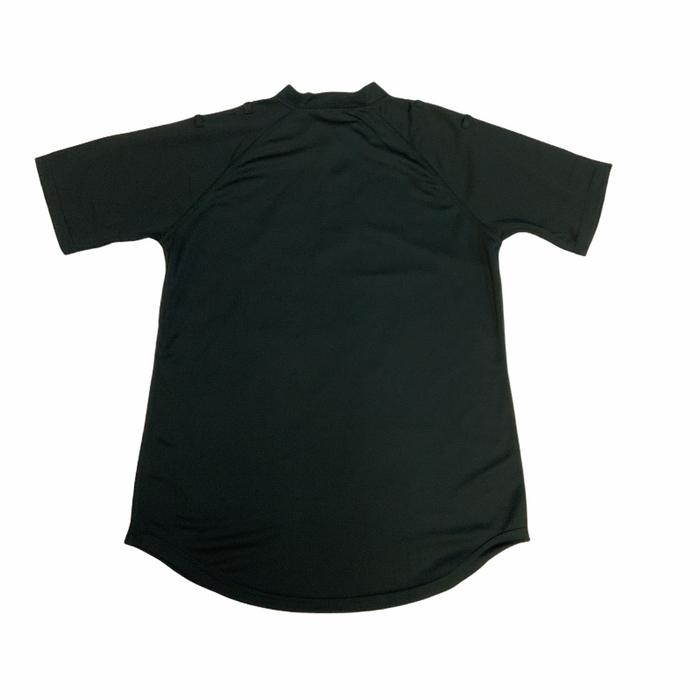 Male Black Breathable Short Sleeve Wicking Shirt With Epaulette Loops WKS13A