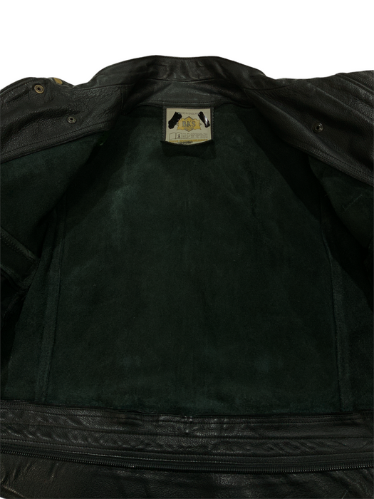BKS Leather Motorbike Jacket Black From Two Piece Chest 48” BKSJKT09B GRADE B