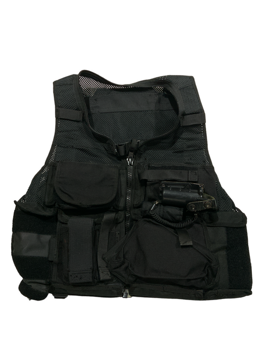 Black Tactical Load System Tac Vest Security Dog Handler Grade B OBTV47