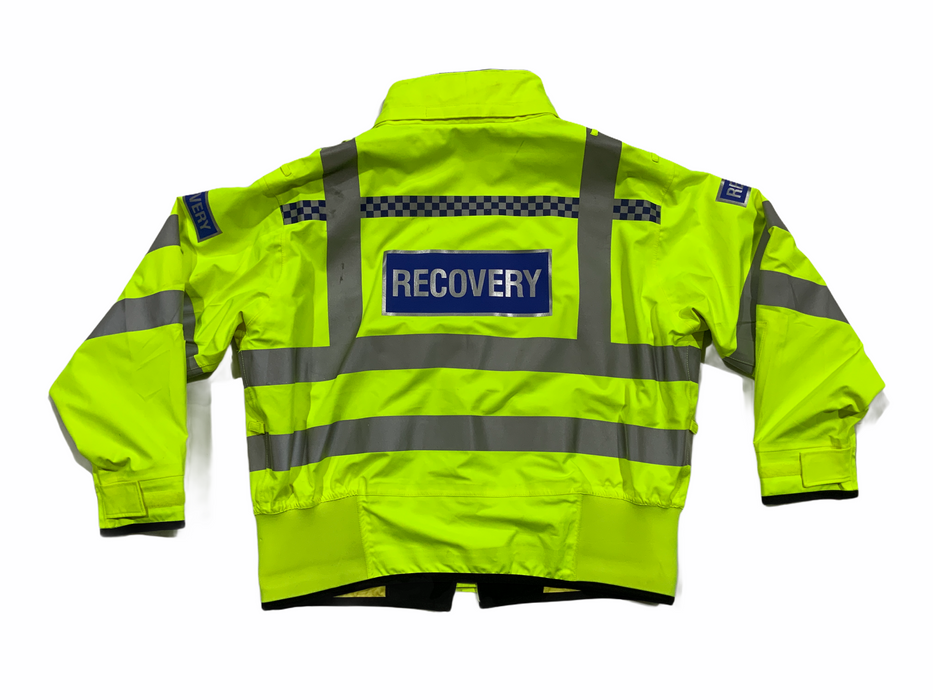 New Hivis Yellow Polyester Waterproof Blouson Bomber Jacket HVPBJ4N