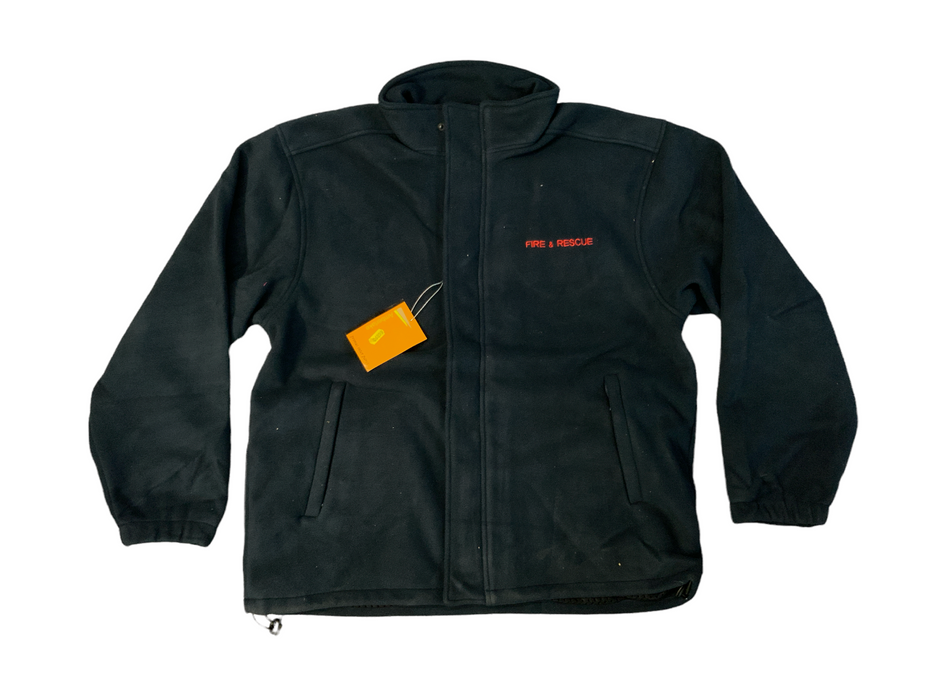 New Blue Amberlake Fire & Rescue Fleece Jacket With Mesh Lining
