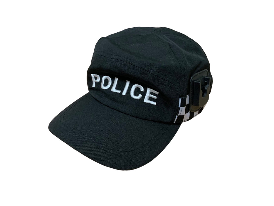 Genuine Black Police Baseball Cap with Klickfast Docks Style 1