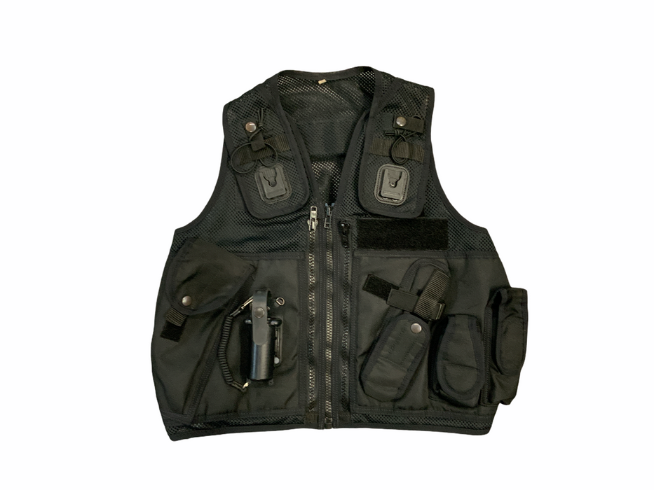 Black Tactical Load System Tac Vest Security Dog Handler Marshal BV18A Grade A