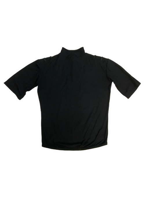 KIT DESIGN Male Black Breathable S/S Wicking Shirt with Epaulette Loops Grade A