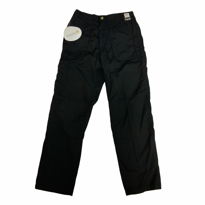 New Regatta Black Male Action Trousers II Walking Hiking REGTRS01N