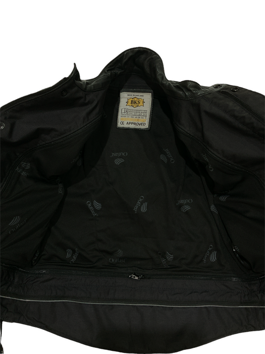 BKS Leather Jacket Black From Two Piece Chest 46” BKSJKT01 GRADE A