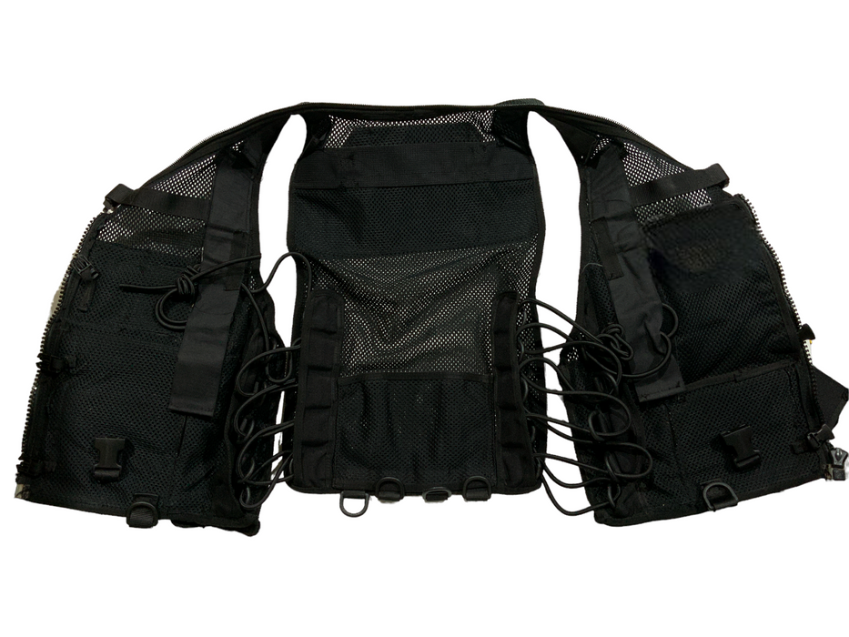 Black Tactical Load System Tac Vest Security Dog Handler Grade B OBTV47