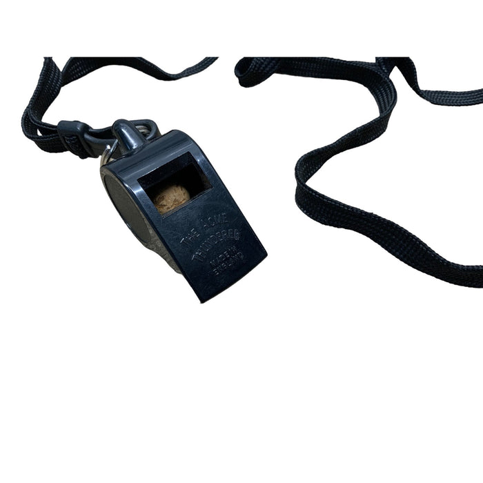 Genuine British The Acme Thunderer City Police Whistle & Lanyard