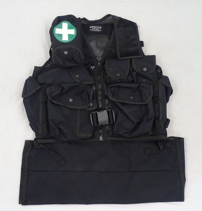 Arktis Black Tactical Medic Vest Tac Vest K175 P423T Security Dog Handler BV06