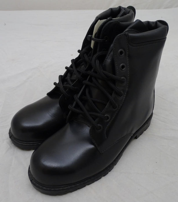Black Leather All Terrain Boots (ATB) with Steel Toe Cap and Steel Midsole AN