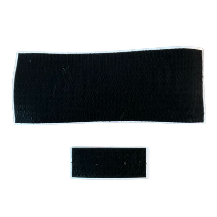 Encapsulated Reflective POLICE Badge Set Hook and Loop Backing Police Branded