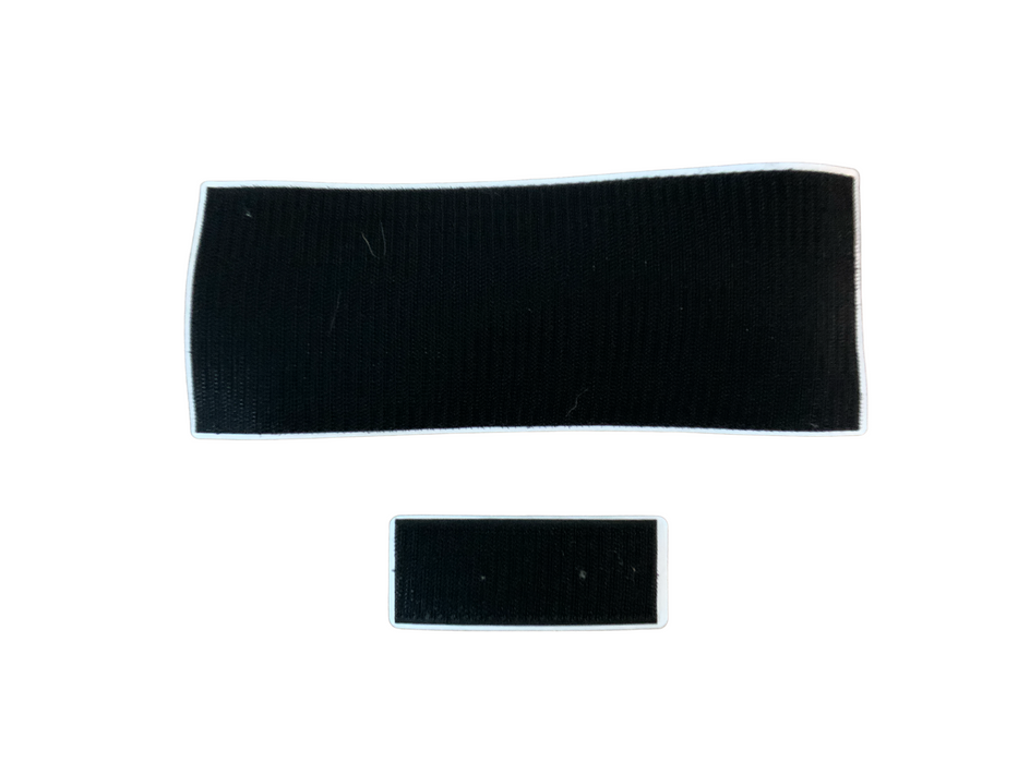 Encapsulated Reflective POLICE Badge Set Hook and Loop Backing Police Branded