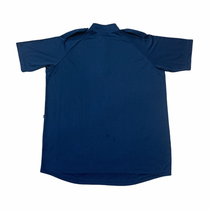 Breathable Wicking Shirt Short Sleeves - Male - Blue With Epaulettes