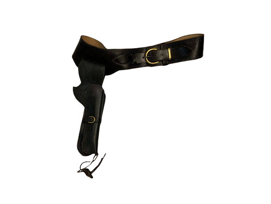 Dark Brown Leather Gun Belt RH With 12 Ammo Slots 38” Waist GH55