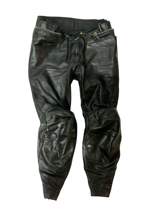 BKS Leather Motorbike Trouser Black From Two Piece Waist 35" BKSTRS02B Grade B
