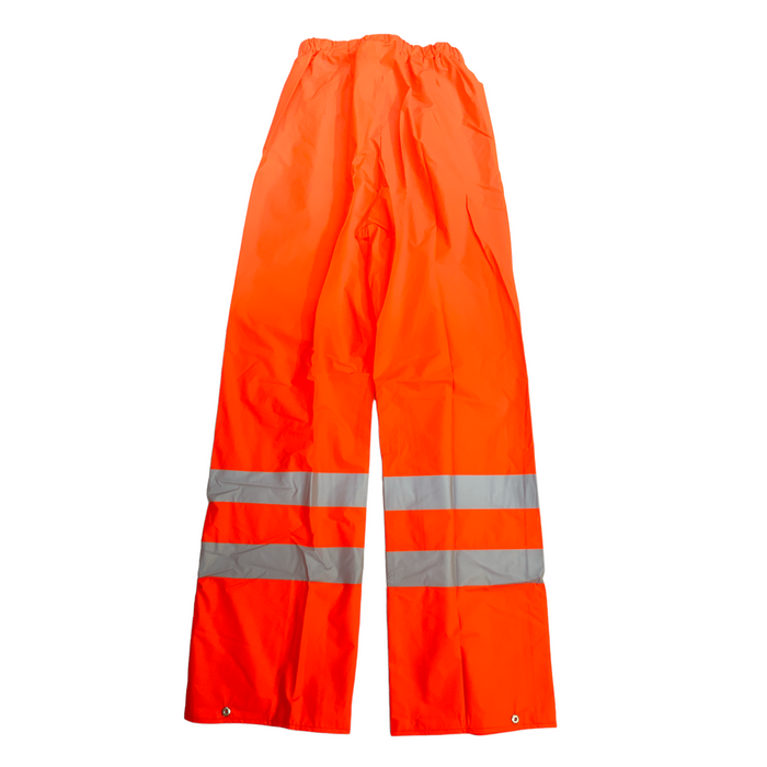 ELKA Hi Vis Waterproof Over Trousers Orange Unisex New Size Small WPORG02N