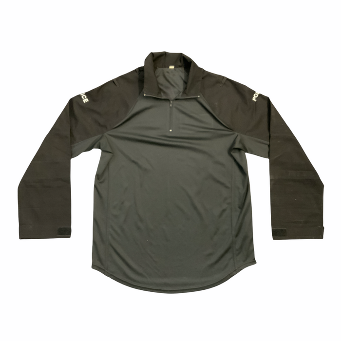 Male Black Police Branded UBACS Long Sleeve Wicking Top WKS19MAN