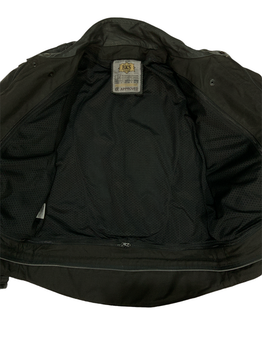 BKS Leather Jacket Black From Two Piece Chest 48” BKSJKT06B GRADE B