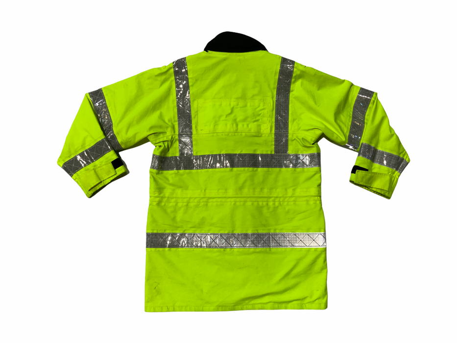 Hi-Vis 3/4 Goretex Waterproof Rain Coat Security Marshal HVGC5B