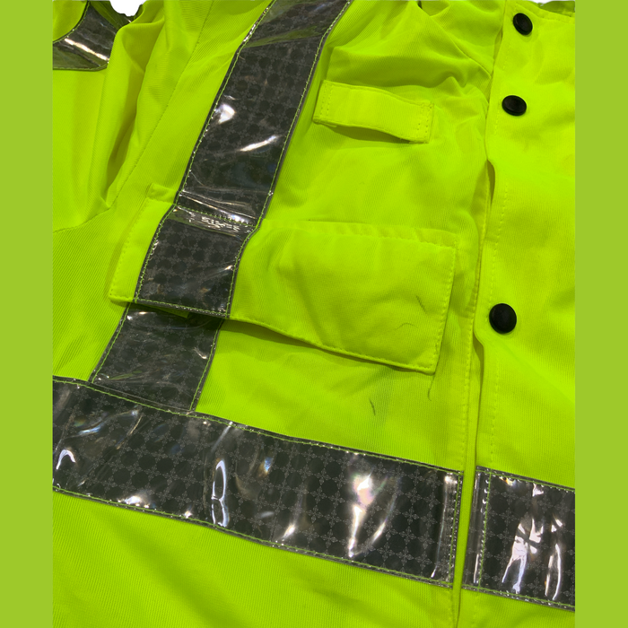 HiViz Vis Lightweight Reflective Traffic Overcoat Walking Recovery LW11B