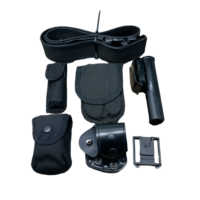 Duty Belt Kit With 6 Pouches Black Nylon Sizes S - XXL BLTKIT04A