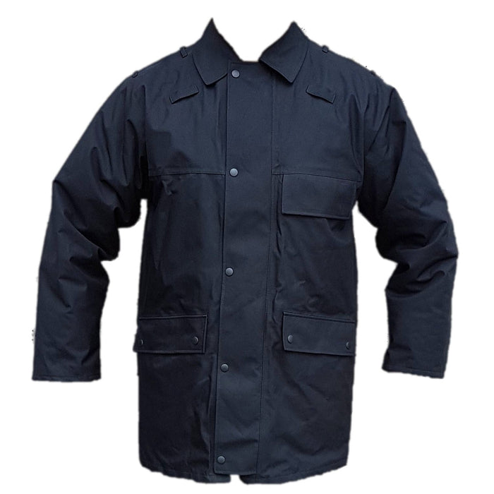 Goretex Waterproof Coat Jacket 3/4 Length Black Mens Security BGC03B