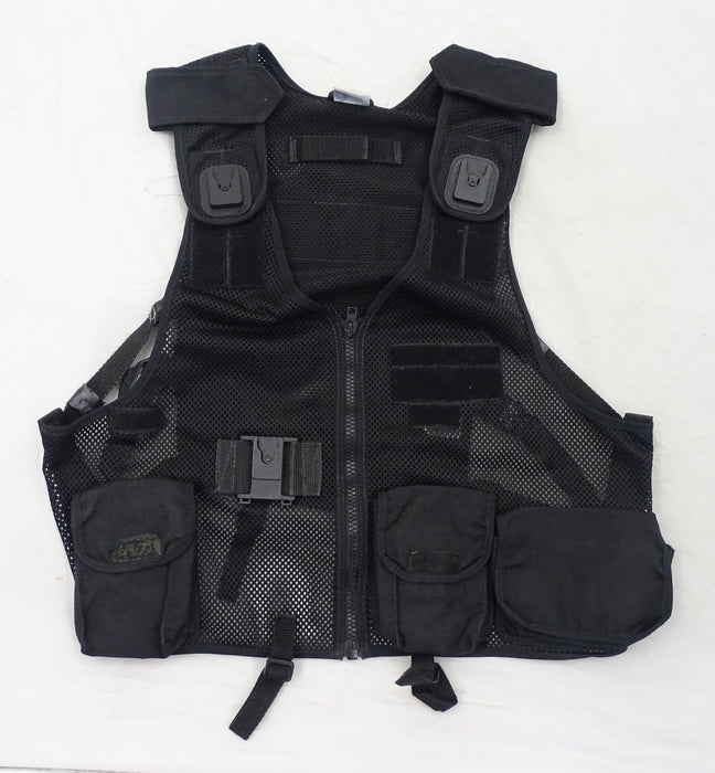 Black Tactical Load System Tac Vest Security Dog Handler Marshal BV05
