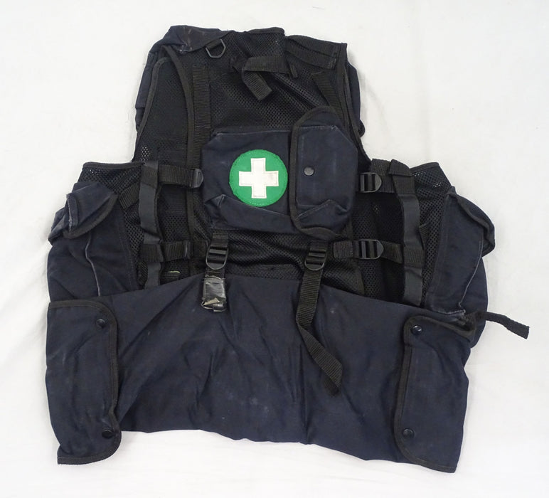 Black Tactical Medic Vest Tac Vest Security Dog Handler Like Arktis K175 BV08